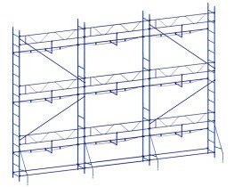 Комплект клино-хомутовых лесов 7,5х10,5 (М) VIRASTAR