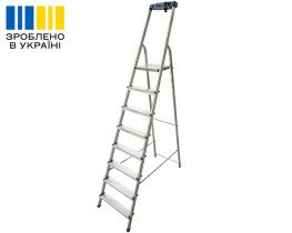 Aluminum one-sided stepladder 8 steps VIRASTAR NOVA PLUS