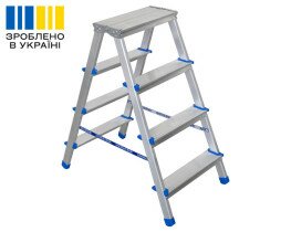 Double-sided aluminum ladder VIRASTAR GORA 2x4 steps