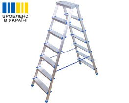 Double-sided aluminum stepladder VIRASTAR GORA 2x7