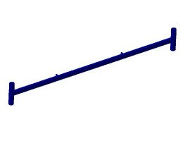 The VIRASTAR COMPACT 1.7x0.8 m scaffold dumbbell