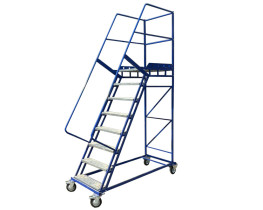 Stalowa drabina jezdna magazynowa H=1000 mm