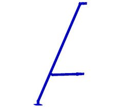 A set of stabilizers for the VIRASTAR OPTIMA scaffold tower, 4 pcs.