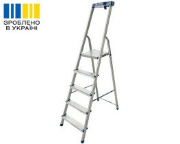 Aluminum one-sided stepladder 5 steps VIRASTAR NOVA PLUS