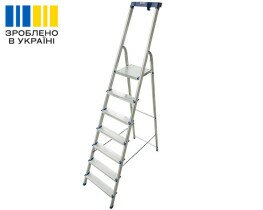 Aluminum one-sided stepladder 7 steps VIRASTAR NOVA PLUS