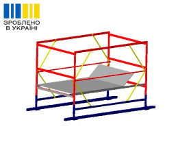Базовий блок вишки-тури VIRASTAR ОПТИМА 2,0x1,2 м (без стабілізаторів і коліс)