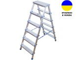 Double-sided aluminum ladder VIRASTAR GORA 2x6 steps  Photo№39447