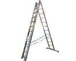 Алюминиевая трехсекционная лестница TRIOMAX VIRASTAR 3x12 ступеней  Фото№0