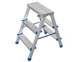 Double-sided aluminum ladder VIRASTAR GORA 2x3 steps  Photo№0