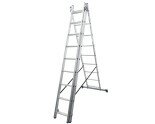 Aluminum three-section ladder TRIOMAX VIRASTAR 3x9 steps  Photo№1