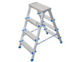 Double-sided aluminum ladder VIRASTAR GORA 2x4 steps  Photo№0