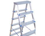 Double-sided aluminum ladder VIRASTAR GORA 2x6 steps  Photo№2