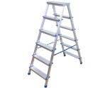Double-sided aluminum ladder VIRASTAR GORA 2x6 steps  Photo№0