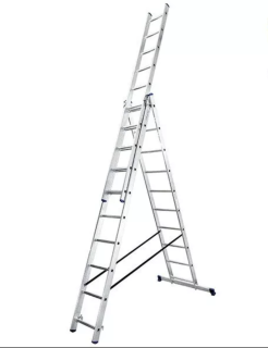 Three-section ladders