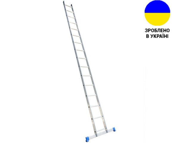 Алюминиевая односекционная лестница UNOMAX VIRASTAR 16 ступеней