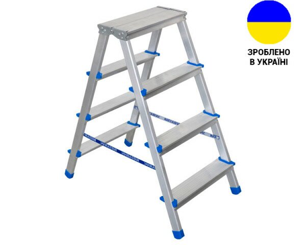 Double-sided aluminum ladder VIRASTAR GORA 2x4 steps