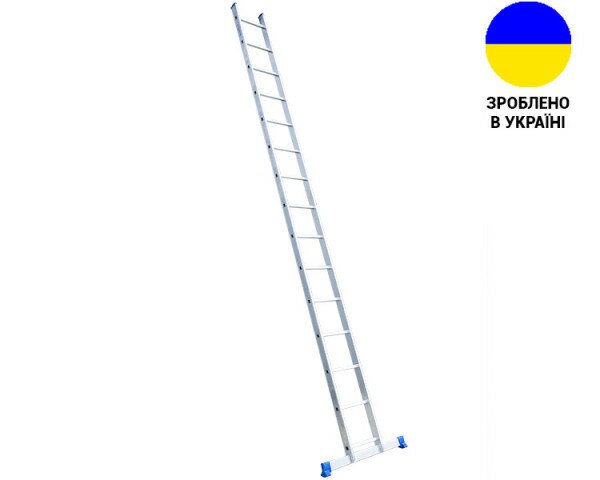 Алюминиевая односекционная лестница UNOMAX VIRASTAR 15 ступеней