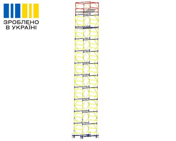 Вышка-тура VIRASTAR «ОПТИМА» 10+1, настил 1,2х2,0 м