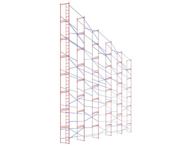 Set of frame scaffolding 16x15 (M) VIRASTAR