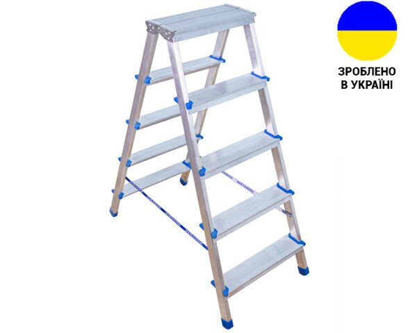 Double-sided aluminum ladder VIRASTAR GORA 2x5 steps