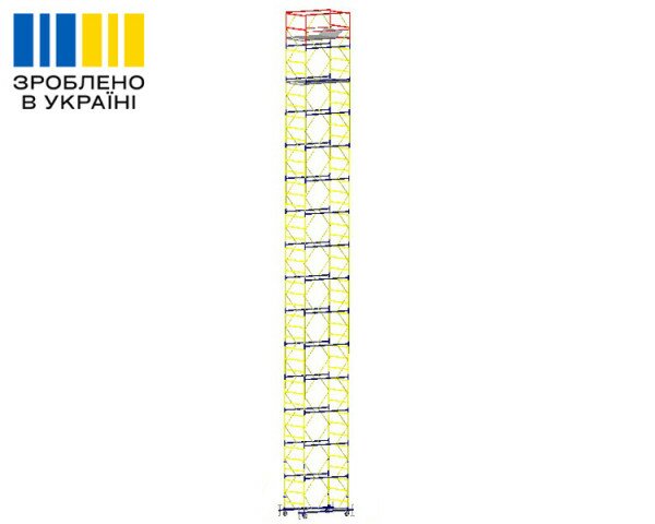 Вышка-тура VIRASTAR «ОПТИМА» 14+1, настил 1,2х2,0 м