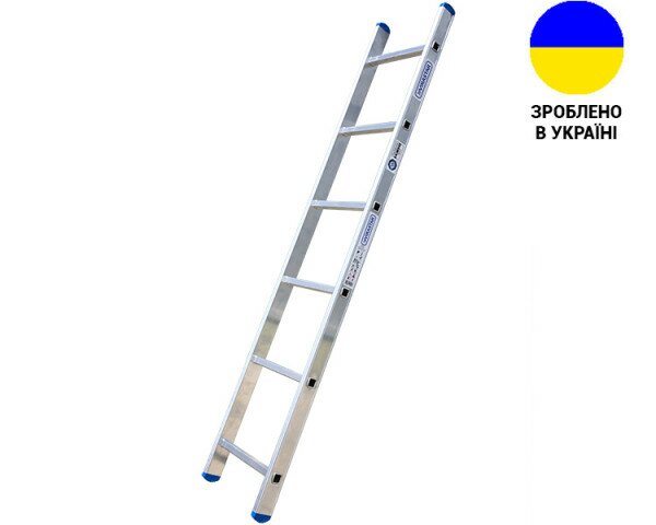 Aluminum single-section ladder UNOMAX VIRASTAR 6 steps